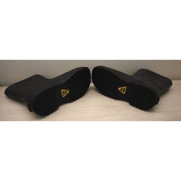 Shoes for Crews x Ace Men's 9D Women's 11D Black Bullfrog Pro II Soft Toe Boots - Picture 4 of 16